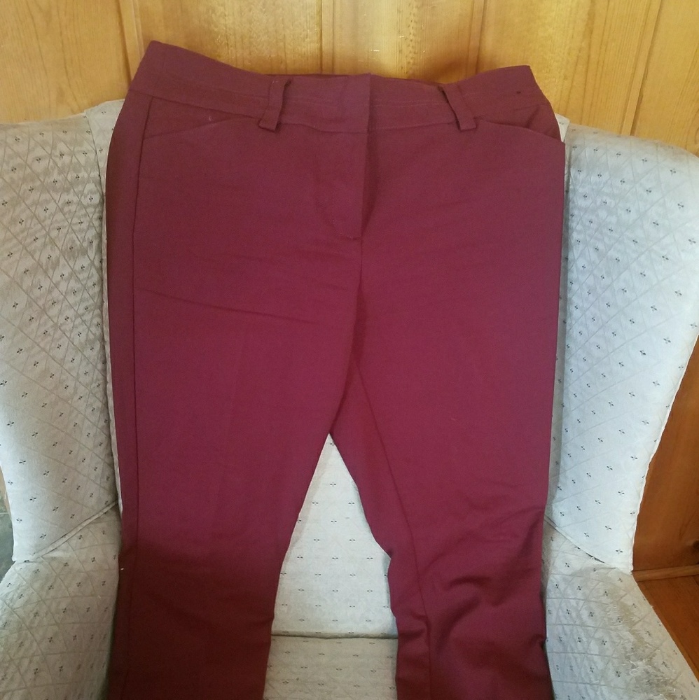 Burgandy dress pants